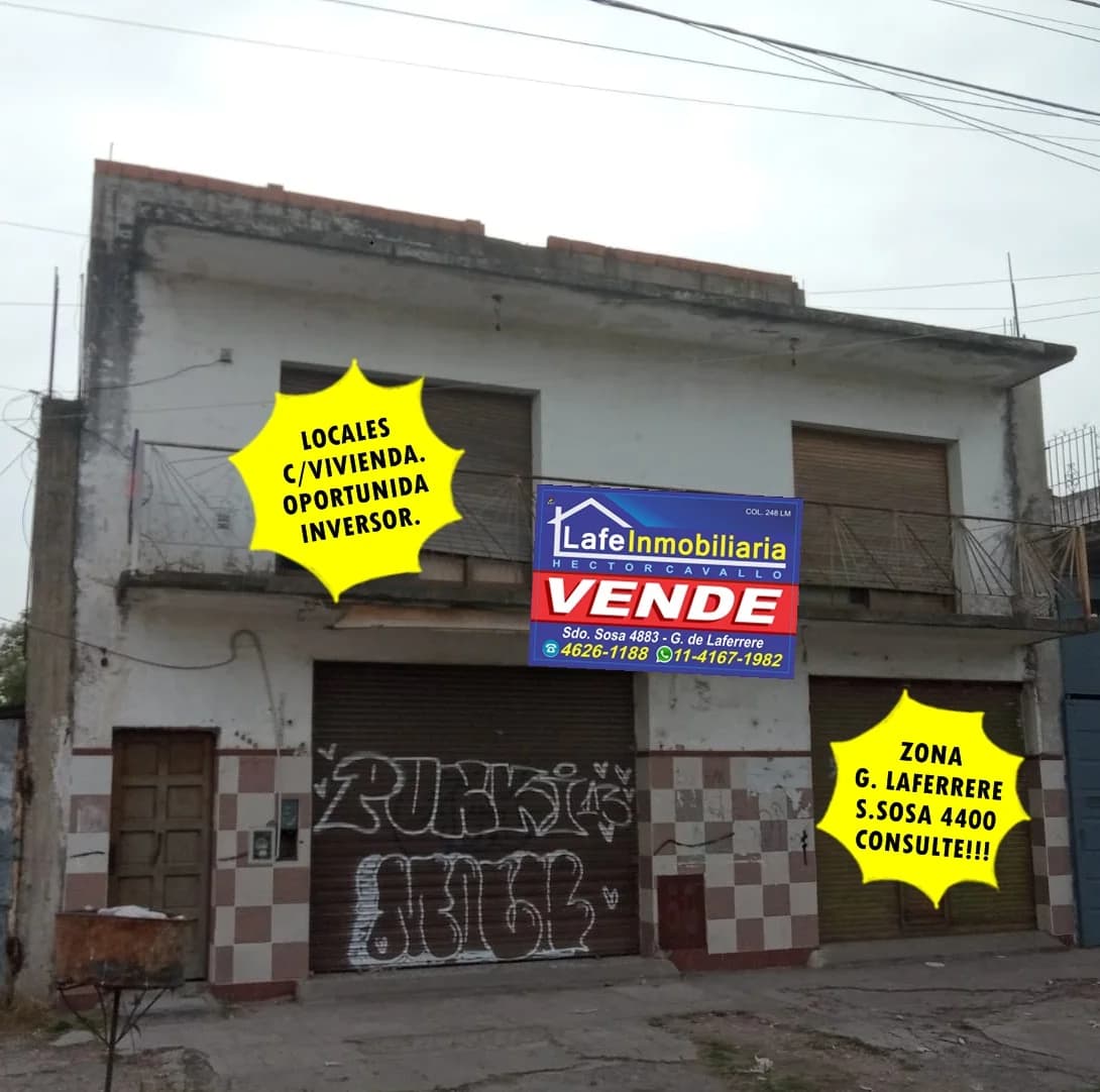 LOCAL COMERCIAL, VIVIENDA EN PLANTA ALTA Y GARAGE.